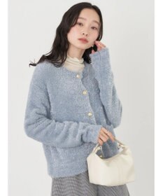 earth music&ecology キラキラシャギーカーディガン