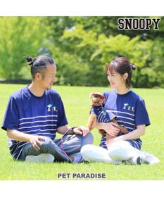 PET PARADISE お揃い Ｔシャツ オーナー用 スヌーピー 野球柄 ユニセックス
