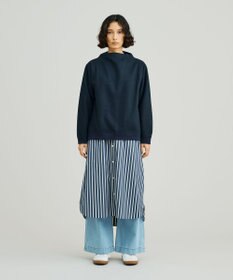 J.PRESS YORK STREET 【WOMEN】NEEDLE JERSEY ボトルネックプルオーバー