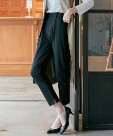 ANY SIS 【洗える】さらさらストレッチ テーパード パンツ