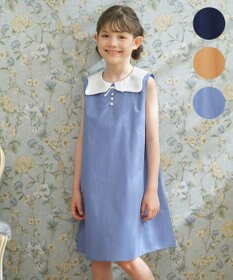 組曲 KIDS 【110-140㎝】カーブカラー ワンピース