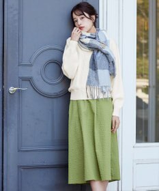 Tiaclasse L 【洗える】ウェーブ編みニットプルオーバー