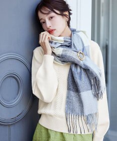 Tiaclasse L 【洗える】ウェーブ編みニットプルオーバー