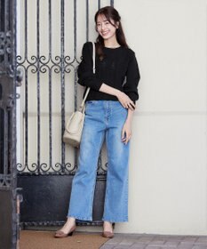 Tiaclasse 【洗える】ウェーブ編みニットプルオーバー