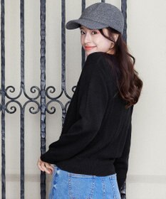 Tiaclasse 【洗える】ウェーブ編みニットプルオーバー