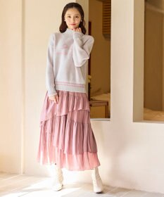 Feroux レタードハイネック プルオーバー