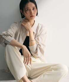 Green Parks イージーケア裾ドロストシャツ