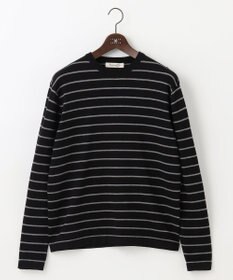 JOSEPH ABBOUD MOUNTAIN 【WEB限定・SPACE/チクチクしない/イージーケア/3シーズン対応】 SNOWYボーダーニットＴシャツ