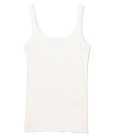 BEIGE， 【BEIGE,ecru/WEB限定・洗える】RIB TOPS /  コットンシルクリブキャミソール