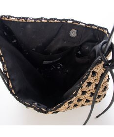 UNBILLION カシュカシュ cachecache / 配色編みワンハンドルトート カゴバッグ