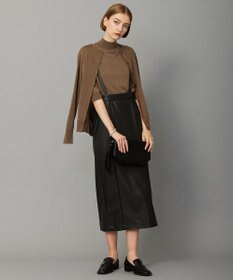 ICB 【洗える】 ウールアセテートハイゲージ カーディガン