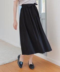 Tiaclasse 【トップス&スカートセット・洗える】ストレッチタフタセットアップ