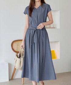 Tiaclasse 【トップス&スカートセット・洗える】ストレッチタフタセットアップ