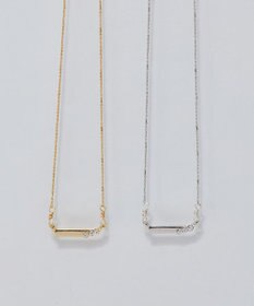 Phoebe 【金属アレルギー対応】ストレートバービジューネックレス　ゴールド