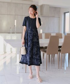 Tiaclasse 【小倉優子さん着用】ラタン風配色ストラップサンダル