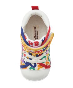 MIKI HOUSE HOT BISCUITS 【11.5-13.5cm】 ロゴ総柄 ファーストベビーシューズ