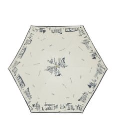 MOONBAT DAKS(ダックス) 晴雨兼用日傘 折りたたみ傘 街並み フワクール生地使用