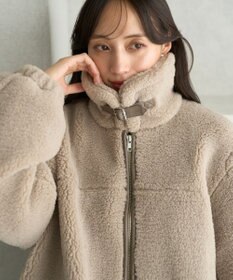 earth music&ecology ボアルーズブルゾン