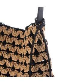 UNBILLION カシュカシュ cachecache / 配色編みワンハンドルトート カゴバッグ