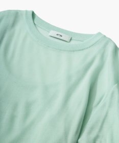 ATON TENCEL SILK CIRCULER RIB | クルー＆タンクレイヤード