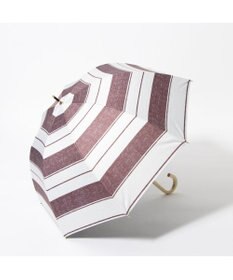 UNBILLION cache nez / 麻調ボーダーバルーンショートパラソル