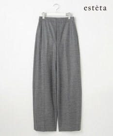 23区 【エステータ】ウールツイルジャージー ワイドパンツ