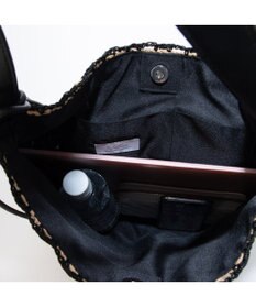 UNBILLION カシュカシュ cachecache / 配色編みワンハンドルトート カゴバッグ