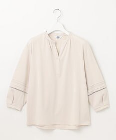 J.PRESS LADIES S 【洗える】プレーティングジャージー スキッパー カットソー