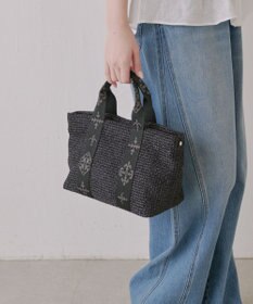 russet ナイロンラフィアデイリーミニトートバッグ(CE-1712)