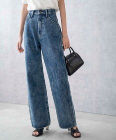 WEGO 【新色追加/美脚/XS～Lサイズ展開】ストレートデニムパンツ