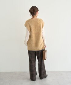 earth music&ecology 【予約】キャットライクヤーンニットベスト