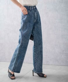 WEGO 【新色追加/美脚/XS～Lサイズ展開】ストレートデニムパンツ