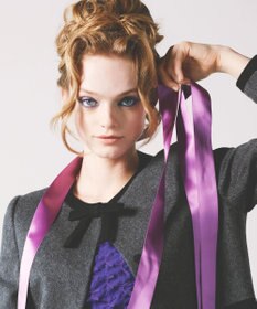 TOCCA 【WEB限定カラー有り】【消臭】MILKY PUFF リボンウールコート