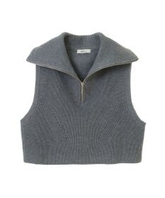 earth music&ecology ＳＥＴ　Ｚｉｐニットベスト＋ブラウス