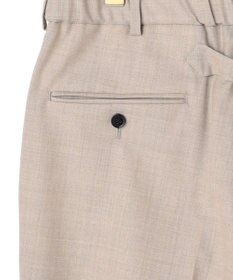 J.PRESS MEN 【J.PRESS ORIGINALS】Hight Twist Hopsack Spindle New Piped Stem Slacks / Japan Made