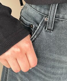 WEGO 【SMサイズ展開】サイドカットデニムストレートパンツ