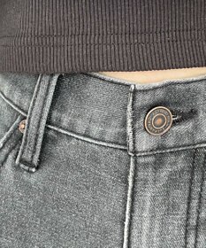 WEGO 【SMサイズ展開】サイドカットデニムストレートパンツ