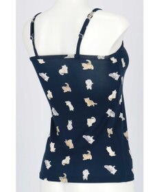 une nana cool 猫プリント カップ付きキャミソール