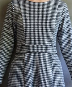 Tiaclasse 【洗える】ツイード配色フレアワンピース