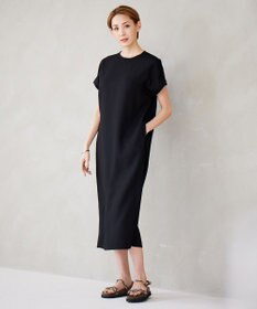 ICB 【接触冷感・UVケア・速乾・洗える】FluidBackSatin ワンピース