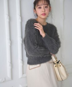 Feroux 【選べる4カラー】ゆるふわシャギー ニット