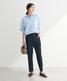 Green Parks イージーケア裾ドロストシャツ