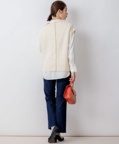 組曲 ポインテッドカラーボウタイ ブラウス