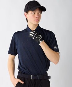 FILA GOLF／marie claire 【FILA GOLF】メッシュ加工ロゴ半袖ポロシャツ