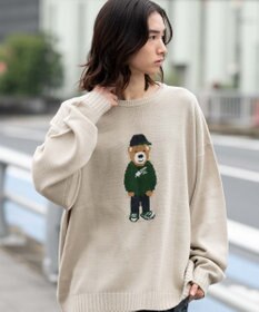 WEGO 【ユニセックス着用ITEM/MLサイズ展開】ジャガードアニマルプルオーバー
