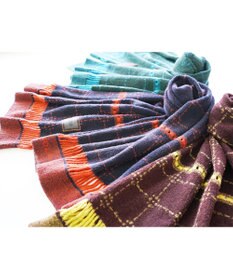 nitorito 【UNISEX】stamp チェック柄 3WAY ストール