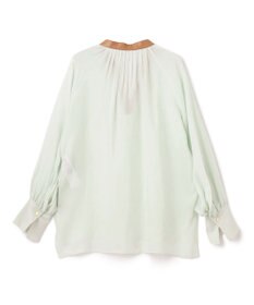 BEIGE， PAULINE / レザーコンビブラウス