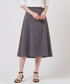 J.PRESS LADIES S シアーブロックチェック フレア スカート