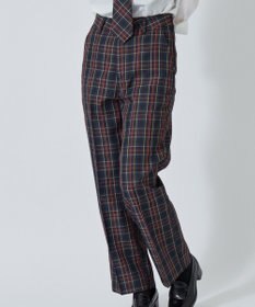WEGO 【SCHOOL ITEM】スクールチェックスリムスラックス