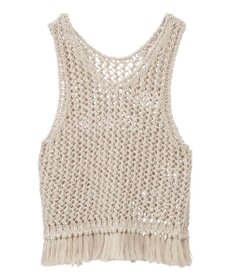 AMERICAN HOLIC 【前後2WAY】フリンジショートベスト